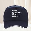 Dont Scare Me I Fart Easily Funny Baseball Cap Cool Summer Trucker Hat for Women Unisex Casual Sunhat