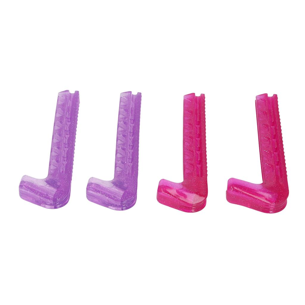 Ice Skate Guard Double Color Hard Plastic Cuttable Ice Skate Blade Cover for   Skate