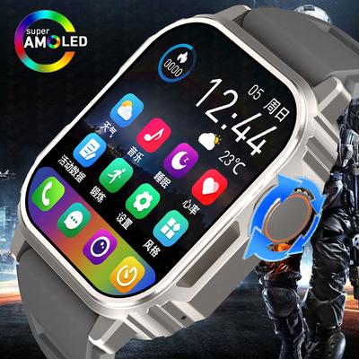 Pantalla Amoled Reloj Inteligente Militar para Exterior Brújula GPS Seguimiento Deportivo Reloj de Fitness Voz AI Llamada Bluetooth Reloj Inteligente Hombres Mujeres