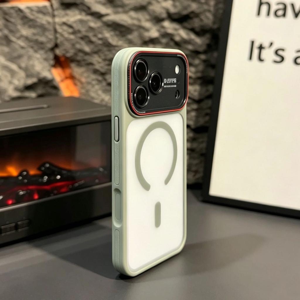 Luxury Hybrid Silicone PC For Magsafe Armor Case for 18 Pro 17 16 15 14 Pro Max Wireless Charging Magnetic Matte Cover