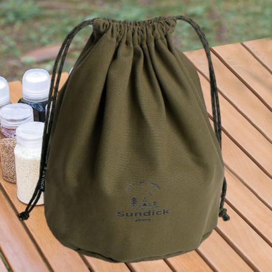 Tactical Drawstring Storage Bag Large Capacity Water-Resistant Sand-proof Beach Bag Container Camping Accessories