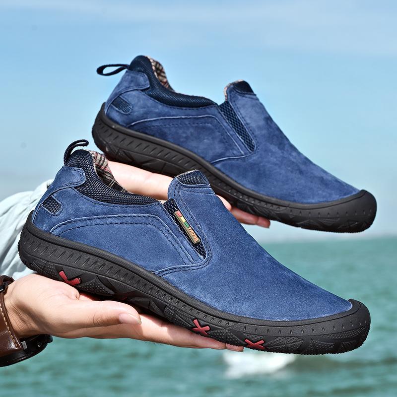Men's Leather Shoes Classic Slip-on Flat Loafers Summer Casual Shoes Soft Sole Men Sneakers Moccasin Loafers for Men