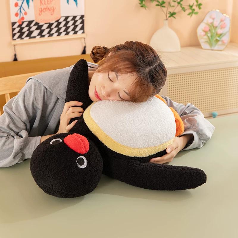 35-70cm Pingu Pinga Basic Penguin Doll Kawaii Toys Girls Sleeping Pillow Cute Large Standing Posture Plush Doll Holiday Gifts