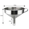 Kitchen Funnel Stainless Steel Funnel with Strainer Large Metal Funnel Filter for Filling Bottle Oil Liquid Kitchen Accessories