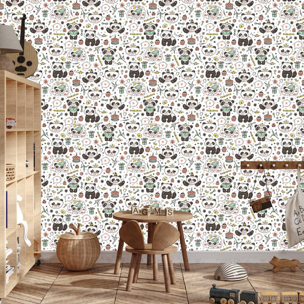 Panda wallpaper for living room and bedroom 50x1000