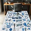 Hertha BSC Pattern Rug, Indoor/Outdoor Mat, for Picnic, Gameroom, Bedroom, Office, Living Room, Home Decor Carpet, Birthday Gift