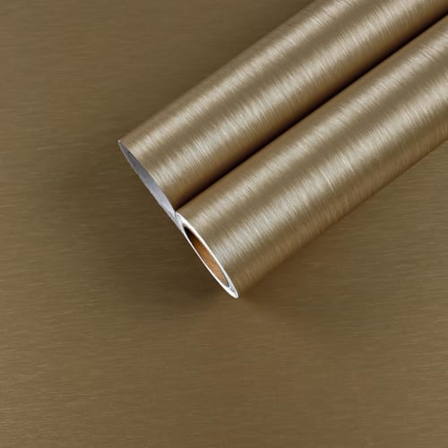 CHIHUT Wallpaper Repair Sticker, 45cm x 260cm, Matte Gold Wall Sticker, Metallic Texture, Removable, Renovation, Stylish, Elegant Decor, Wall Decor, I