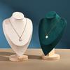 Solid Wood Jewelry Display Mannequin for Necklaces