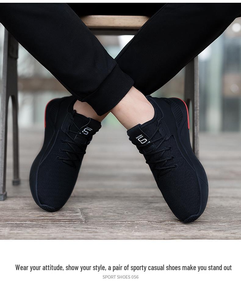 Andningsbara sneakers för män i stora storlekar: Mångsidiga Modetygskor för Vår & Höst