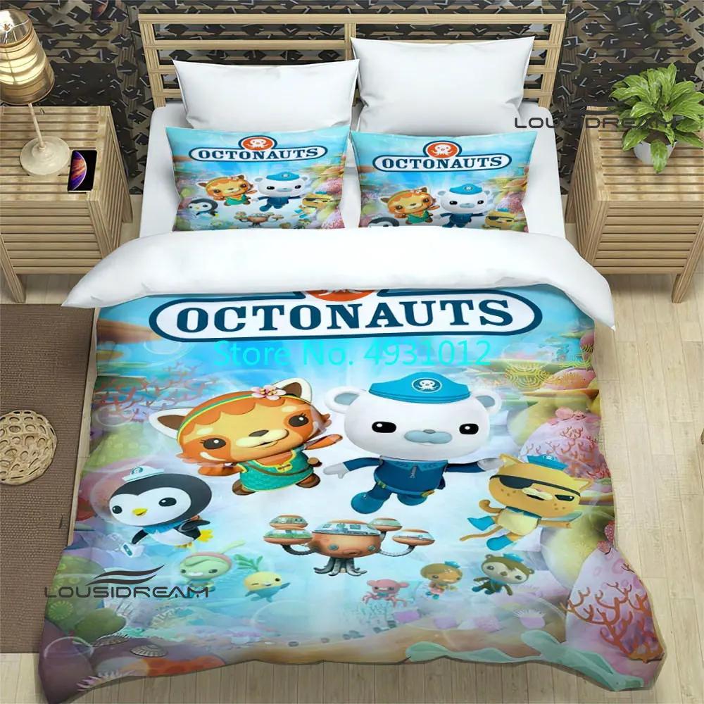 Anime The Octonauts Harajuku Child Bedding Set Pillowcase Bedclothes Home Decor 3D Print Kids Boy Girl Quilt Duvet Cover Gift 200cm