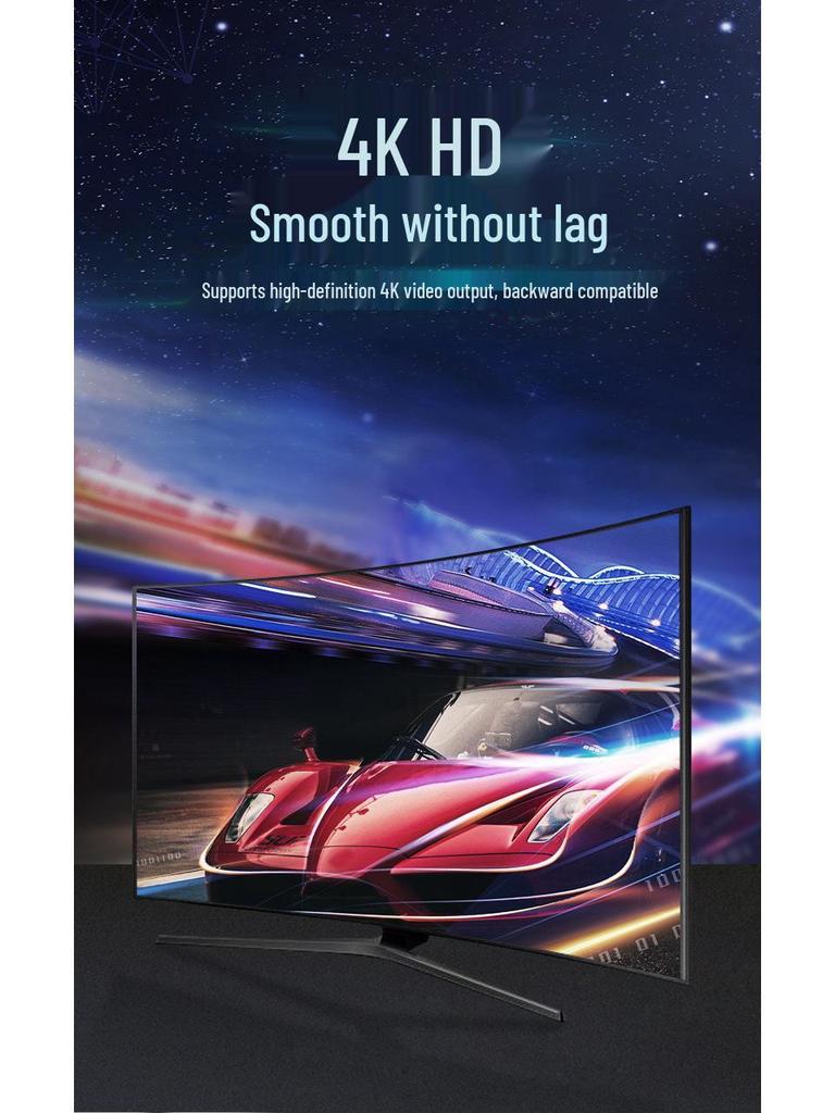 4K HDMI Switch with Remote Control: 5 in 1 Out, 3 in 1 Out, High-Definition Converter