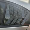 Car Rear Louver Window, Compatible with Honda City 2009-2014, Carbon Fiber Look Side Shutter Vent Trim