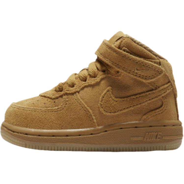 

Nike Force 1 Mid LV8 TD Wheat Baby Sneakers Brown Gum-Light-Brown 859338-701 21