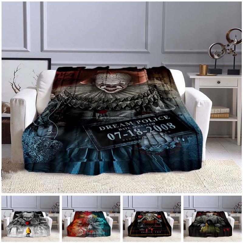 Stephen King's IT : Chapter Two Print Blanket Sofa Bed Blanket Super Soft Warm Blanket Cover Flannel Throw Blanket
