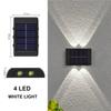 Solar Wall Light Up-Down Lamp Outdoor Waterproof Light Control Wall Lamp LED Solar Light for Courtyard Street Yard Garden Decor