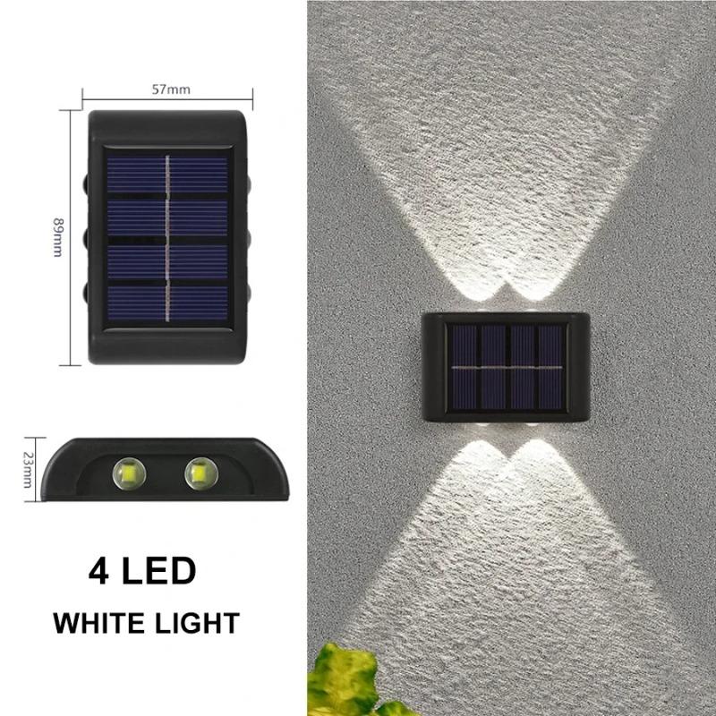 Solar Wall Light Up-Down Lamp Outdoor Waterproof Light Control Wall Lamp LED Solar Light for Courtyard Street Yard Garden Decor