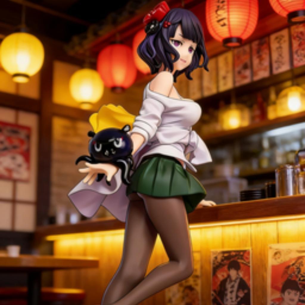 25cm Fate Grand Order Hokusai Katsushika Standing Dress Anime Collectible Figure Statue Desktop Decoration Gift