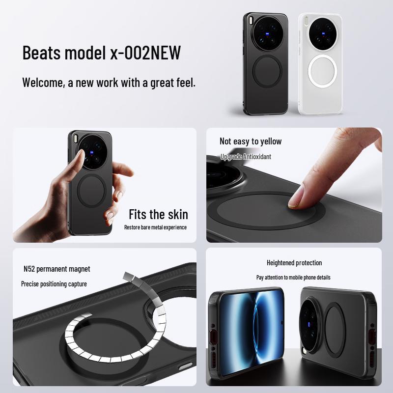 

Smorss Магнитный чехол для телефона с ощущением кожи, полная защита Vivo X300 Ultra