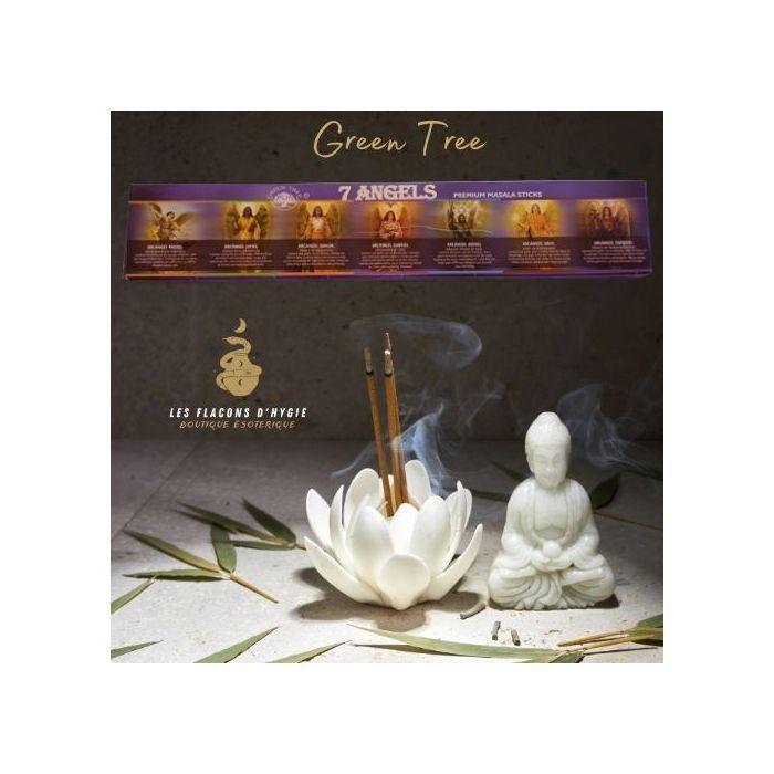 Bougeoir - Photophore - Bougie - Senteur &gt; Encens - Encens Green Tree 7 Angels - - Green Tree