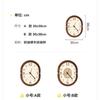 Modern Home Decor Wall Clock Living Room Decoration Simple Cream Style Wooden Silent Clock