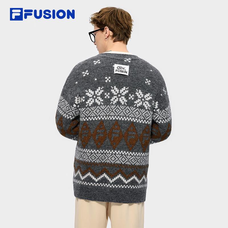 FILA FUSION Couple Woven V-Neck Cardigan