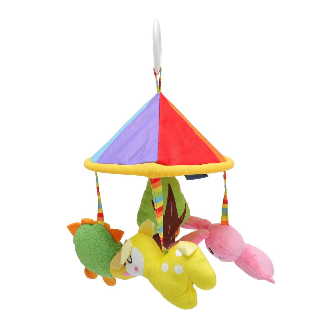 Karuzela do łóżeczka dziecięcego Urocza Edukacyjna Zwierzęca Pluszowa Zabawka do Zawieszenia na Wózek Dziecięcy dla Niemowlaka