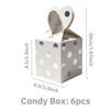 European Gold Stamped Square Candy Box - Wedding Party Favor