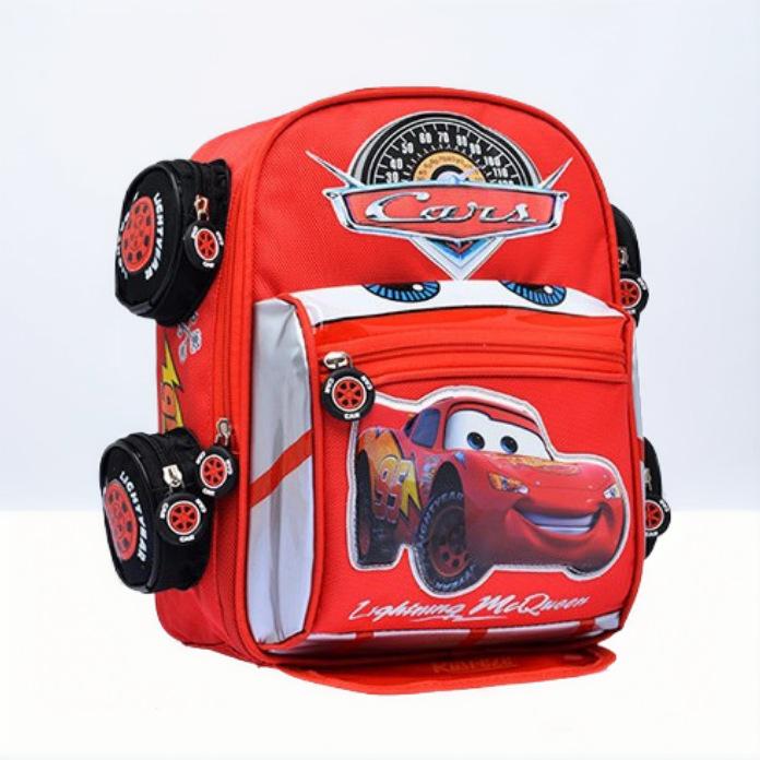 's New Children's Backpack - Cartoon Elementary School Backpack - McQueen Car Dual-Shoulder Backpack