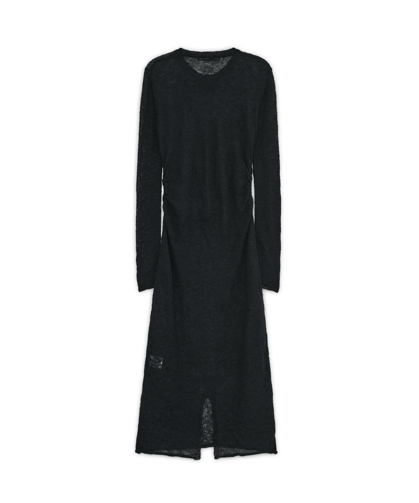 Sunburn Project Mohair Maxi Knit One-Piece, Black