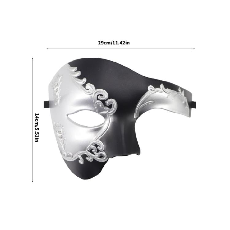 Masquerade Masks Venetians Party Mask Mardi Gras Mask with Adjustable Straps for Women Men Carnivals Prom Mask Gift