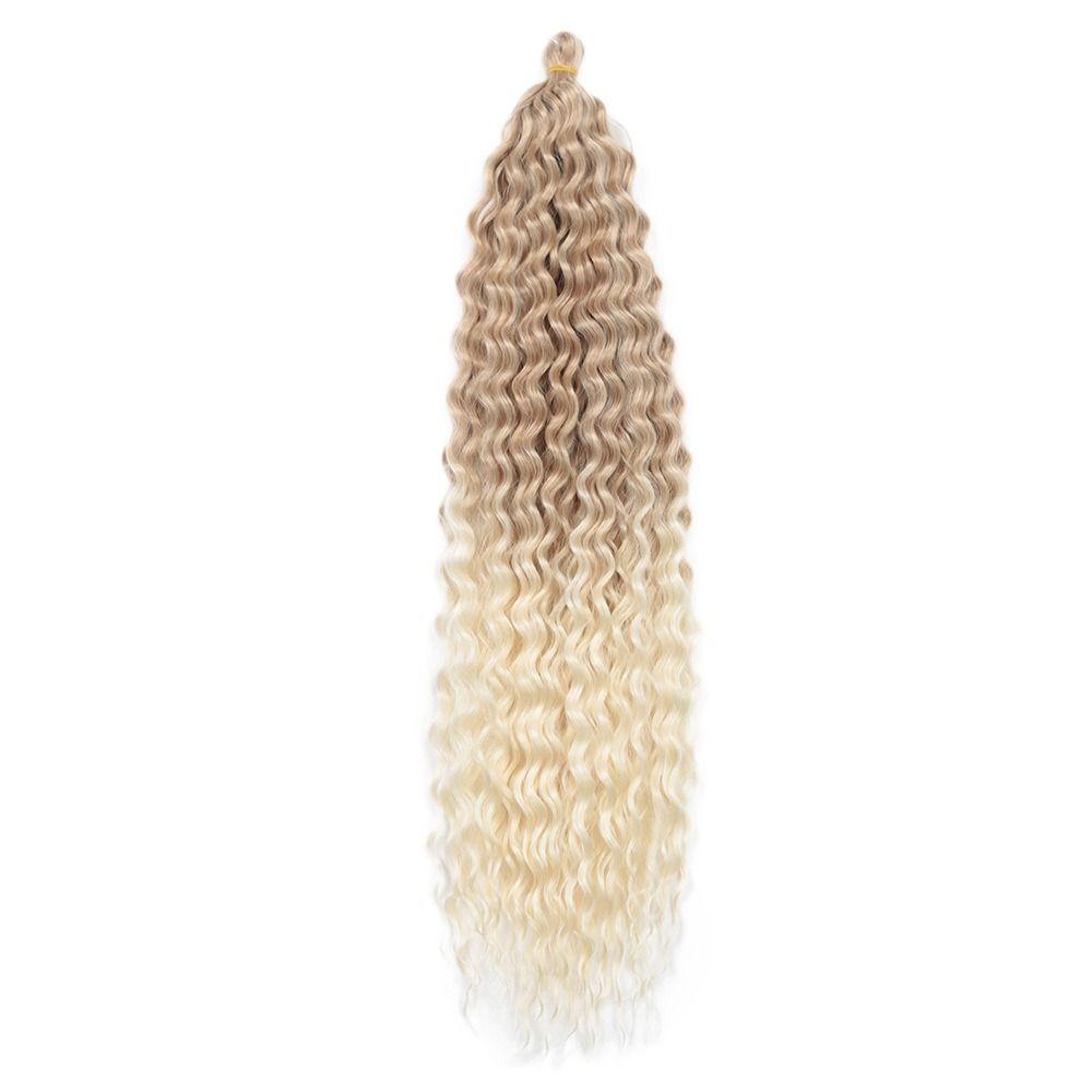 Heat Resistant Fiber Deep Wave Wig Ombre Marly Hair Synthetic Crochet Hair Kinky Curly Hair
