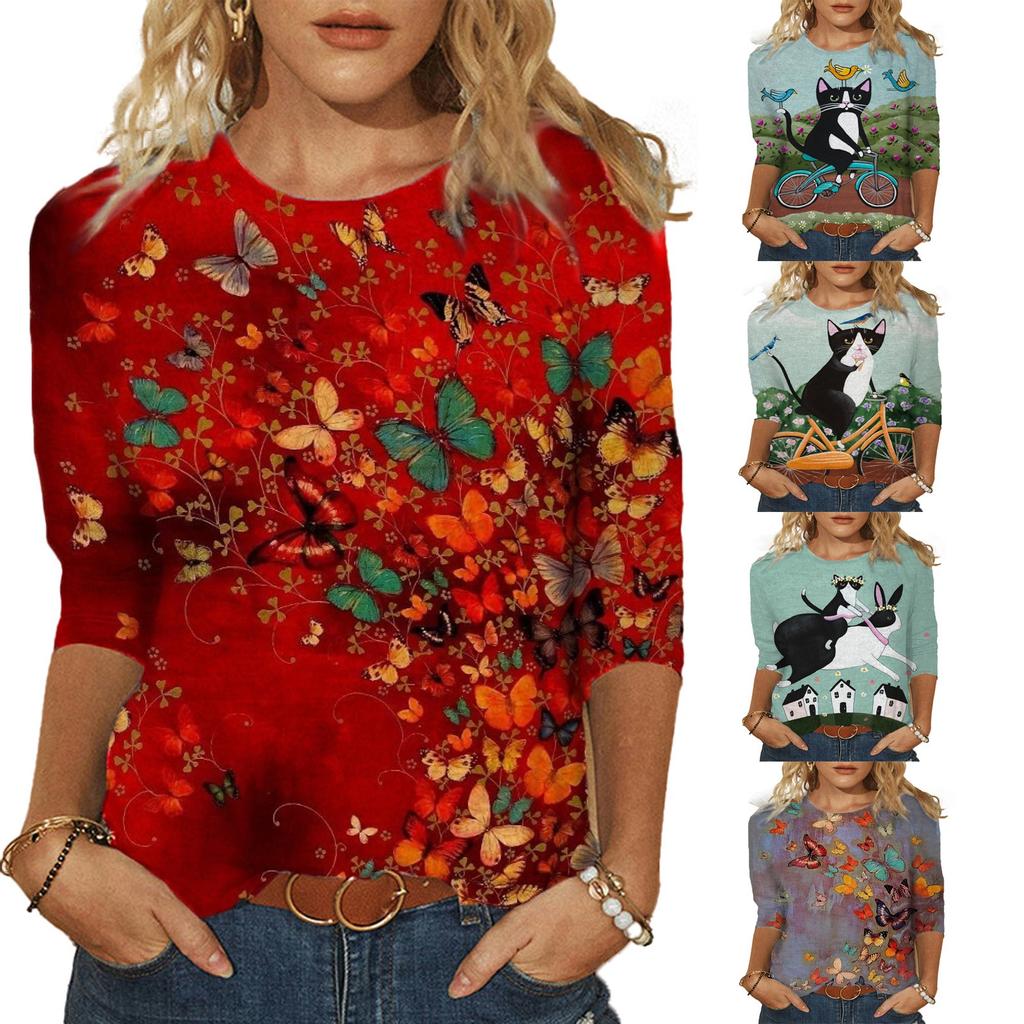 Casual Printed Mid-Length Shirt