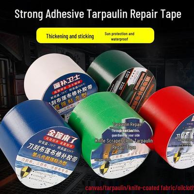 Waterproof Self-Adhesive Tarpaulin Repair Tape for Outdoor Use