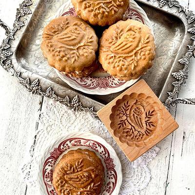 Wooden Cookie Mold Creative Animal Pattern Design Food Mould DIY Baking Tools for Chocolate Christmas Baking Tools