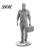 Compact Desk Accessory Businessman Statue, 3D Printed Office Decor for Men, Executive Figurine Workplace with Briefcase, Motivational Home Gift