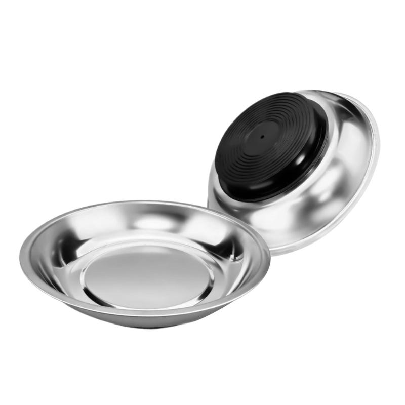 2pcs Sturdy Magnetic Parts Tray Set 3 Inch 4 Inch 6 Inch Screws Part Tray Ideal for Mechanics and DIY Enthusiasts