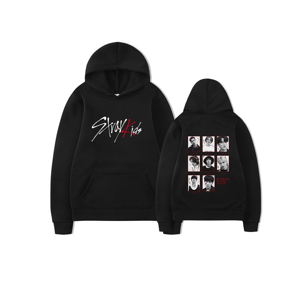 Straykids Men Hoodies Harajuku Sports Men's Sweater Printing Trend Fashion Hooded Sweater Youth Top