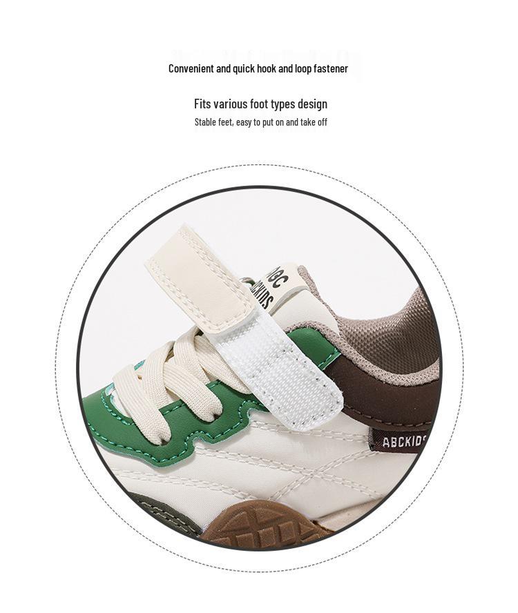 ABCkids5838 Velcro Sneakers for Kids - Soft Sole, Spring & Autumn Style, Boys & Girls Casual Board Shoes