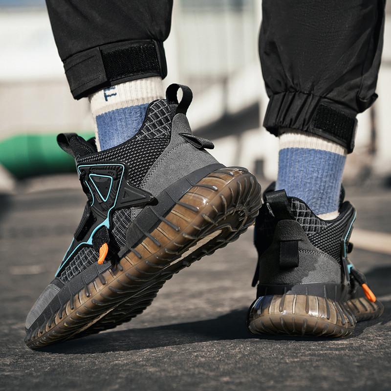 High -Top Dad Shoes Men 'S Basketball Sneakers Wear -Resistant Non -Slip Air -Cushion Shoes Summer Breathable Lightweight Men 'S Shoes