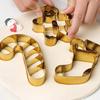 Stainless Steel Christmas Cookie Mold Gingerbread Man Xmas Socks Biscuit Cutter Mould Pastry Decorating Supplies Baking Tools