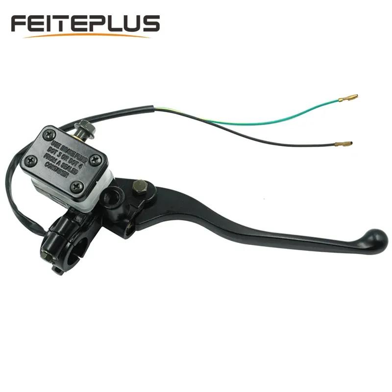 7/8 22mm Front Right Universal Motorcycle Hydraulic Brake Clutch Master Cylinder Reservoir Levers With Cable ATV Motorbike