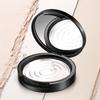 Reusable Empty Single Black Circular Highlight Box Blush Shadow Powder Box With Mirror Aluminum Pan Inside Diameter 59Mm