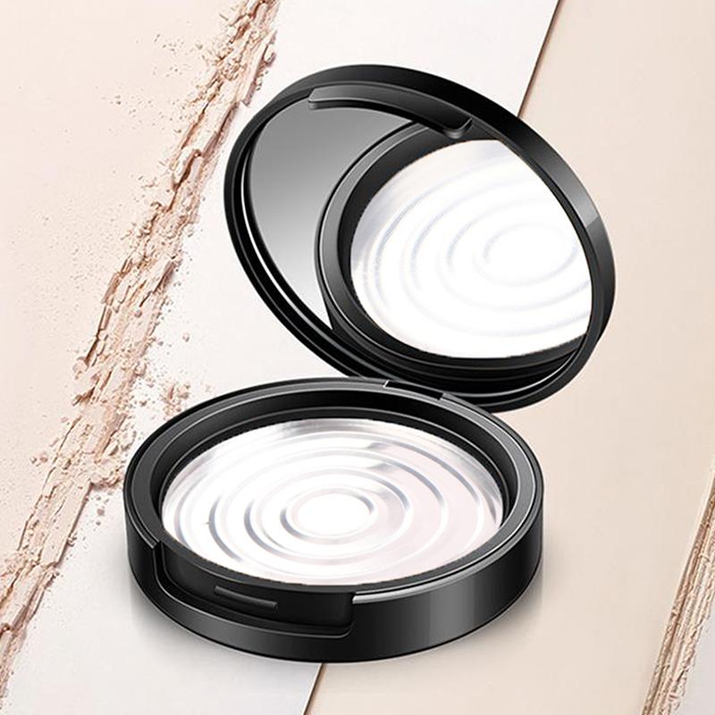 Reusable Empty Single Black Circular Highlight Box Blush Shadow Powder Box With Mirror Aluminum Pan Inside Diameter 59Mm