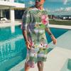 Hawaiian Beach Men's Set T-shirt Two Set Vacation Casual