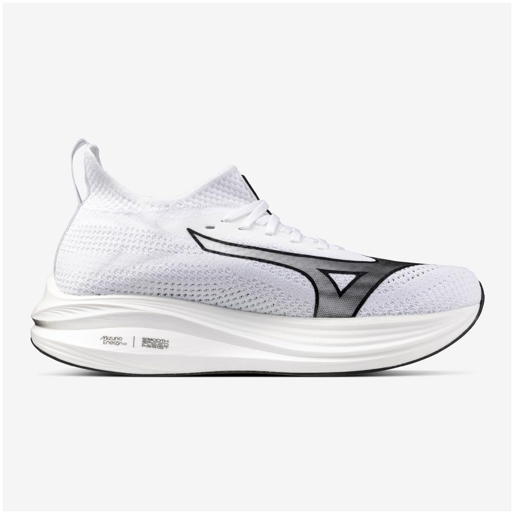 Mizuno Running Shoes NEO ZEN Jogging Marathon Training Sports Lightweight Resilient Thick Sole White x Black cm 2E 24.0
