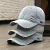 Modische Denim-Baseballkappe für Damen und Herren, einfarbig, verstellbar, Outdoor-Sonnenschirmhut, Punk, Hip-Hop, Papa, Trucker, Pferdeschwanzkappen