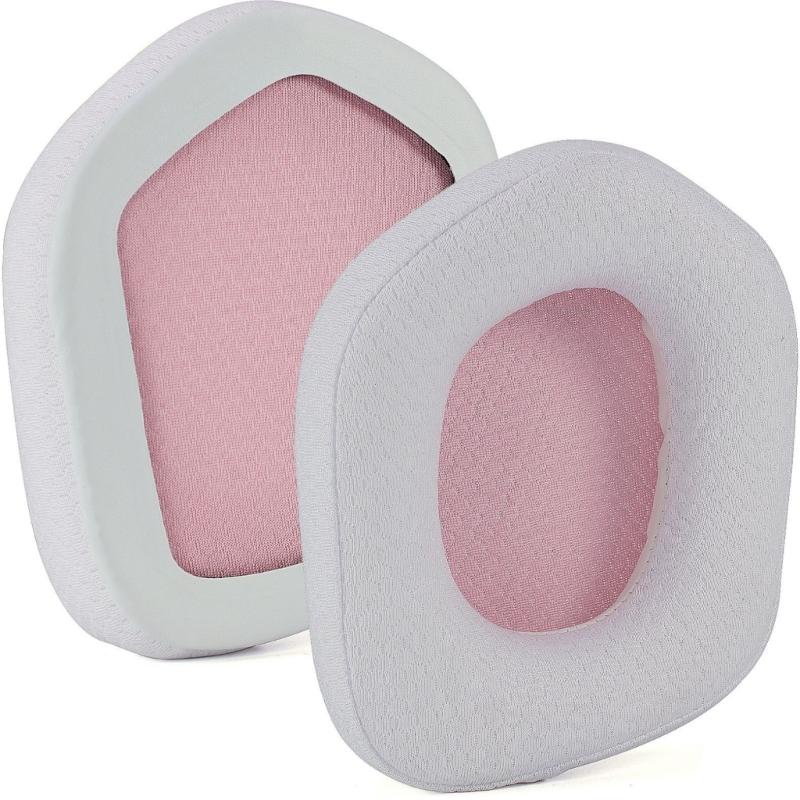 

1 Pair Noise Isolating Sponge Ear Pads Breathable Mesh Headphone Cover Secure For G733 Extended Use білий