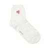 [26SS] Women's Petit Diamond Embroidered Mid-calf Socks 3-Piece Set JASS6E102BK