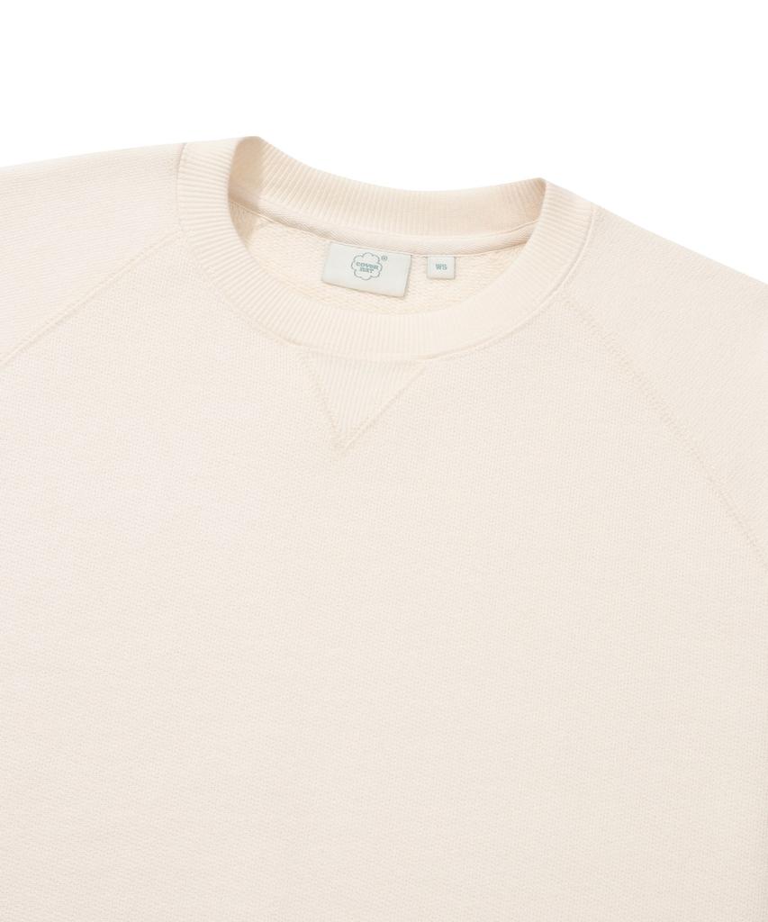 COVERNAT WOMAN Oversized Raglan Heavy Terry Sweatshirt Ivory