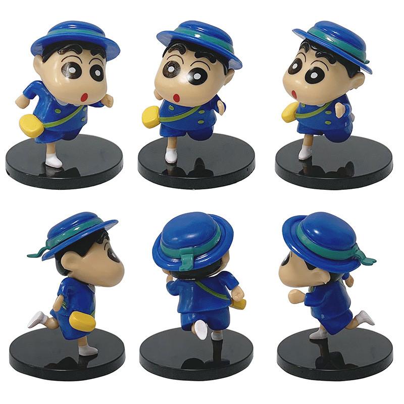 Crayon Shinchan Pvc Figurine Set With Collectible Cartoon Toy For Kids And Fans